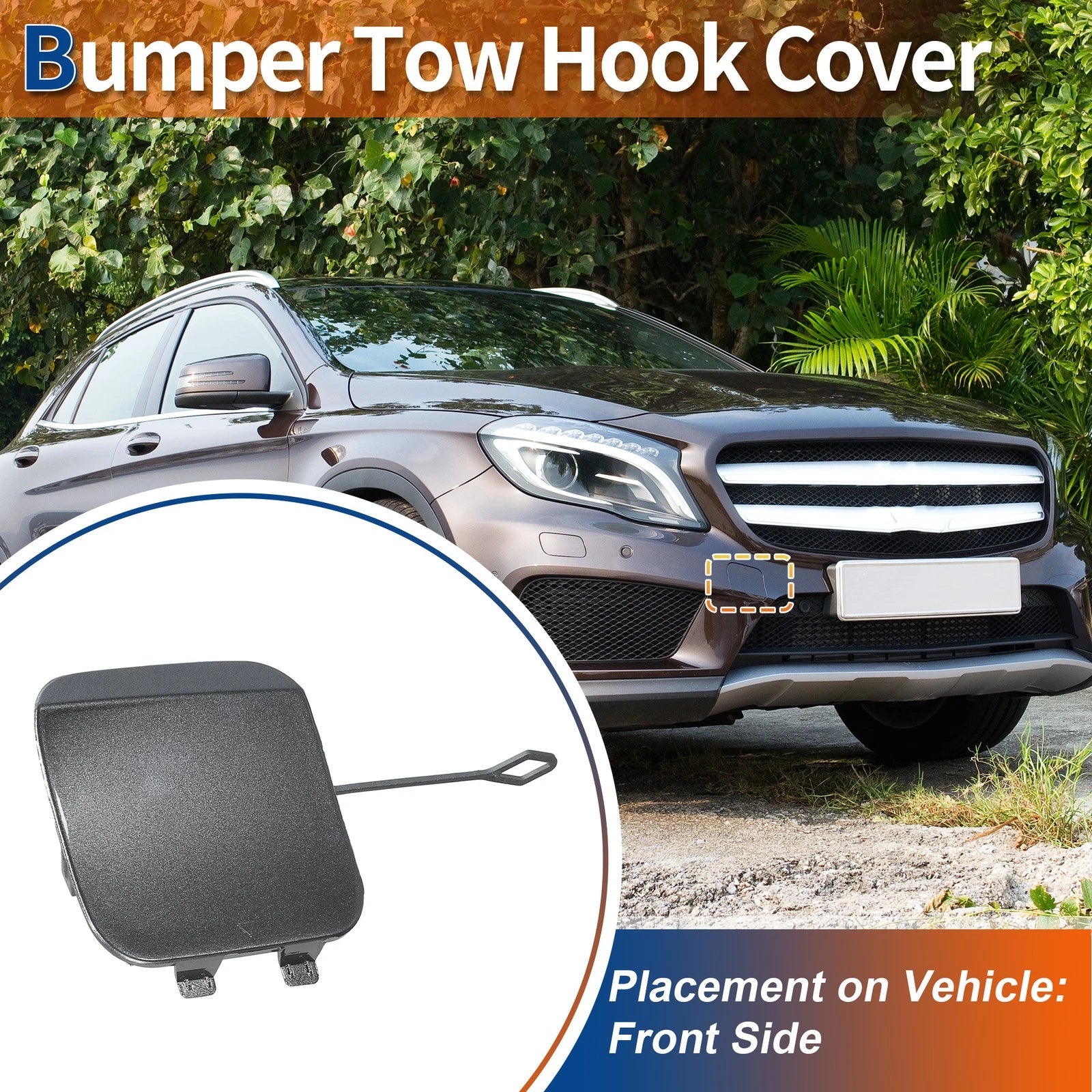 Front Tow Hook Cover for Mercedes-Benz GLA X156 (2014–2019)
