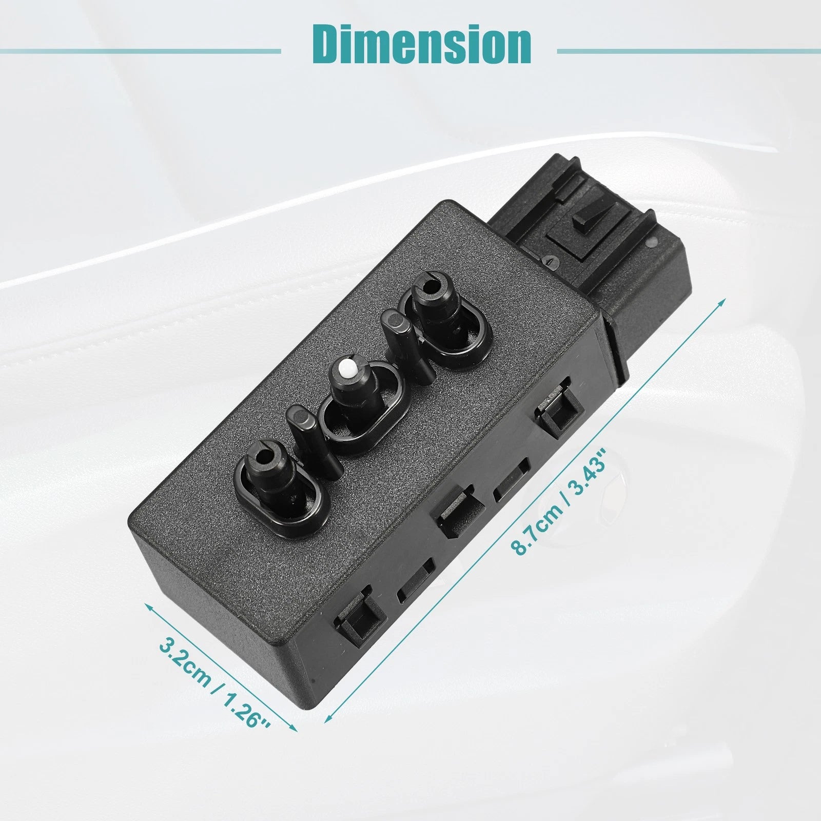 Front Left 6 Way Power Seat Switch Replacement for Chevrolet Avalanche (2007–2013)