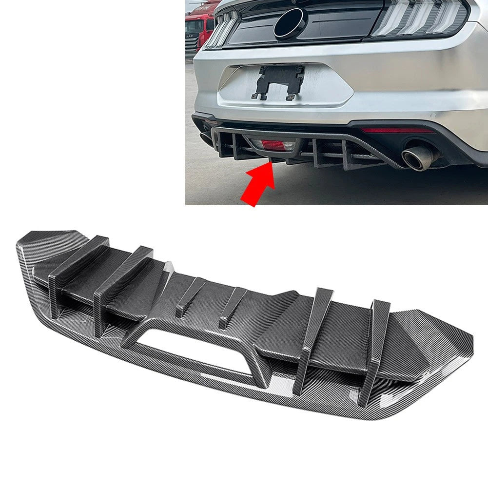 Rear Bumper Diffuser Lip Spoiler for Ford Mustang (2018–2023)