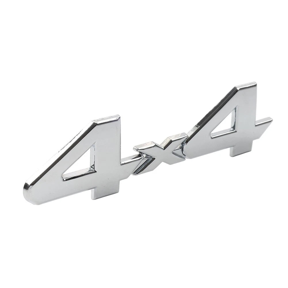 3D Rear Tailgate Emblem Badge Overlay Decal for Most Cars (Universal) Silver
