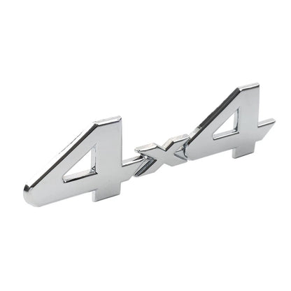 3D Rear Tailgate Emblem Badge Overlay Decal for Most Cars (Universal) Silver