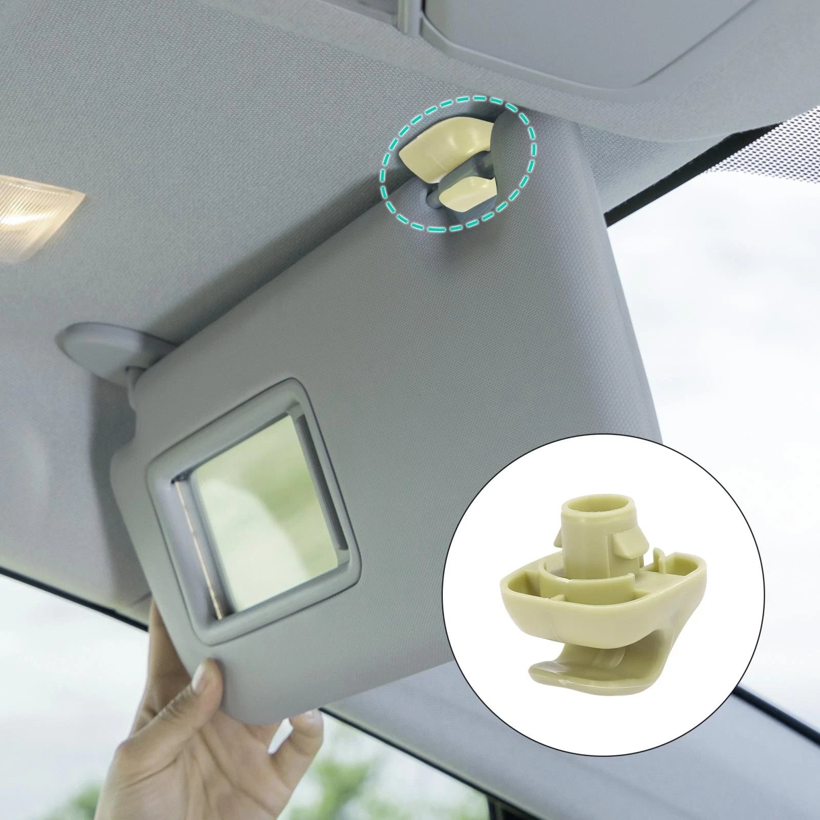 Sun Visor Hook Clip Retainer Replacement Set for Honda Civic (2000–2011)