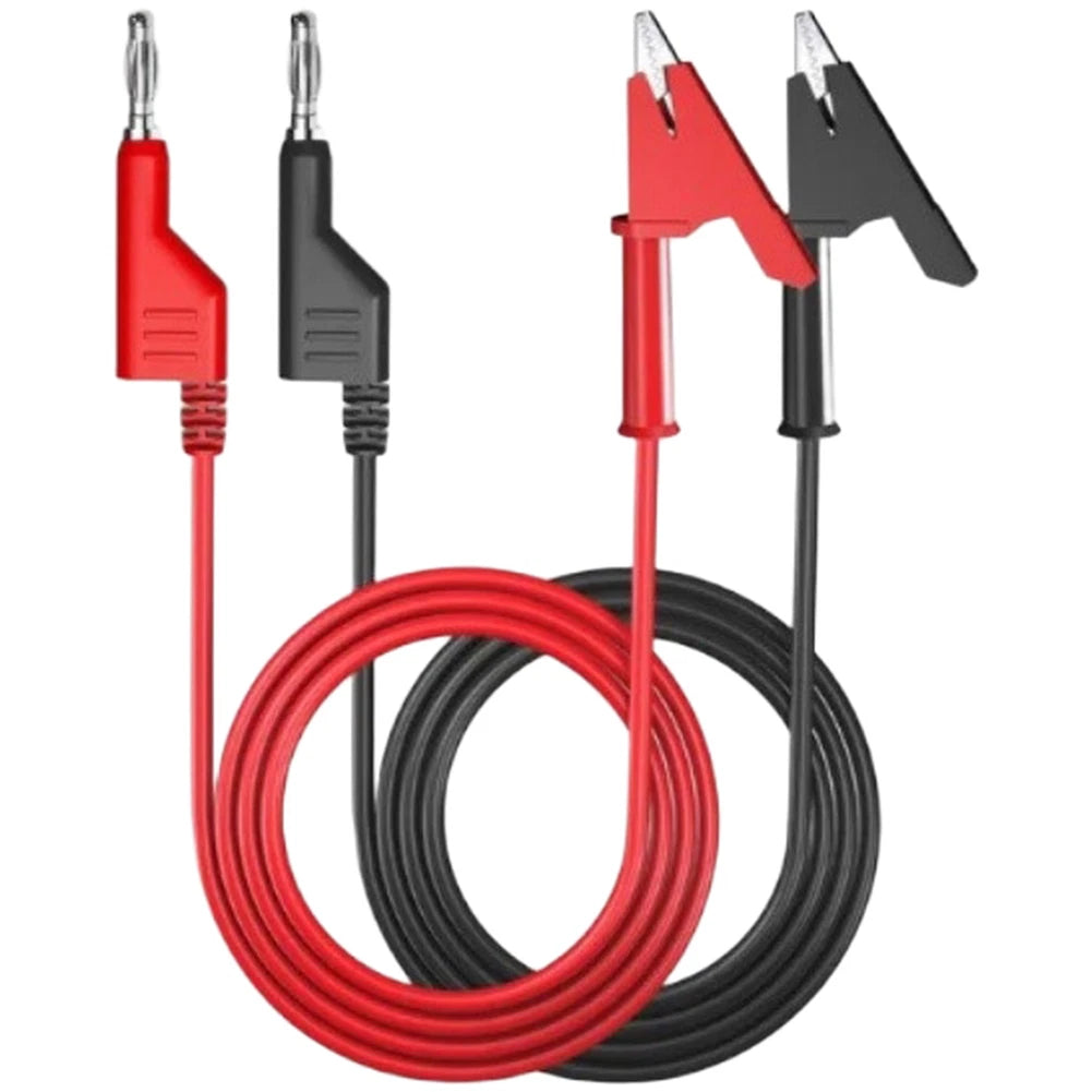 4mm Banana Connector Test Cable Set with Alligator Clips for Multimeter