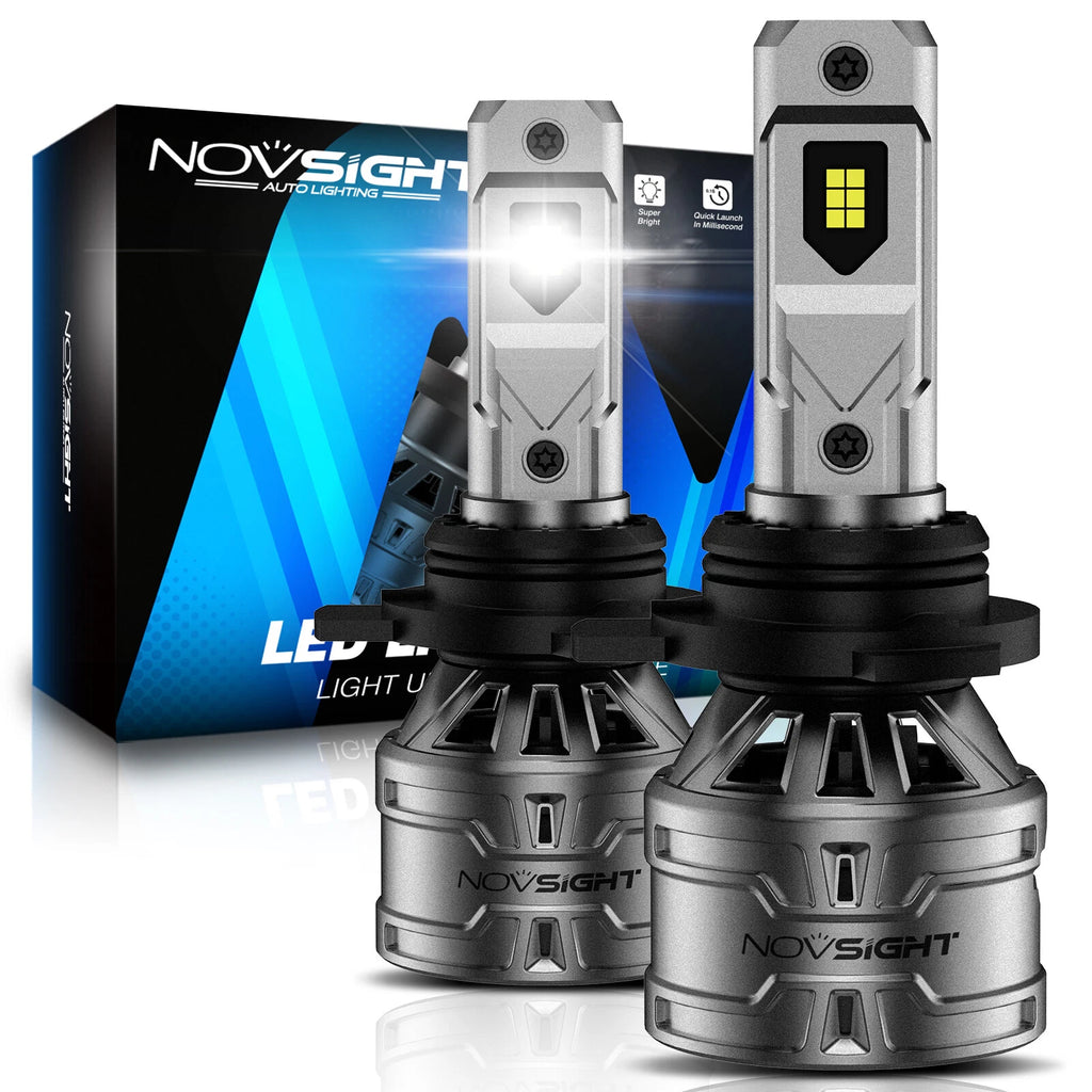 2X 9012 HIR2 LED Headlight Bulbs for Novsight (6500K)