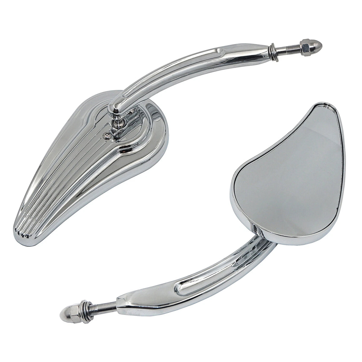 Custom Tailfin Mirrors for Harley CVO Road King Softail Street Glide Fat Bob (2010–2023)