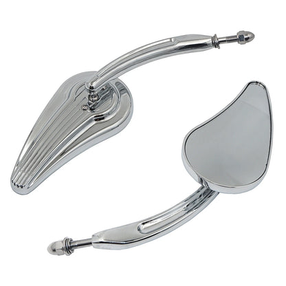 Custom Tailfin Mirrors for Harley CVO Road King Softail Street Glide Fat Bob (2010–2023)