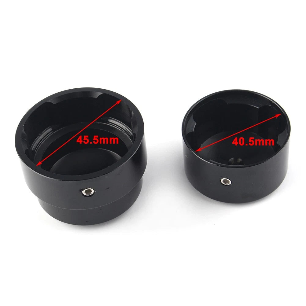 Set of 2 Rear Axle Nut Cover Caps Black for Harley XG (2015–Present), XL (2008–Present), Dyna