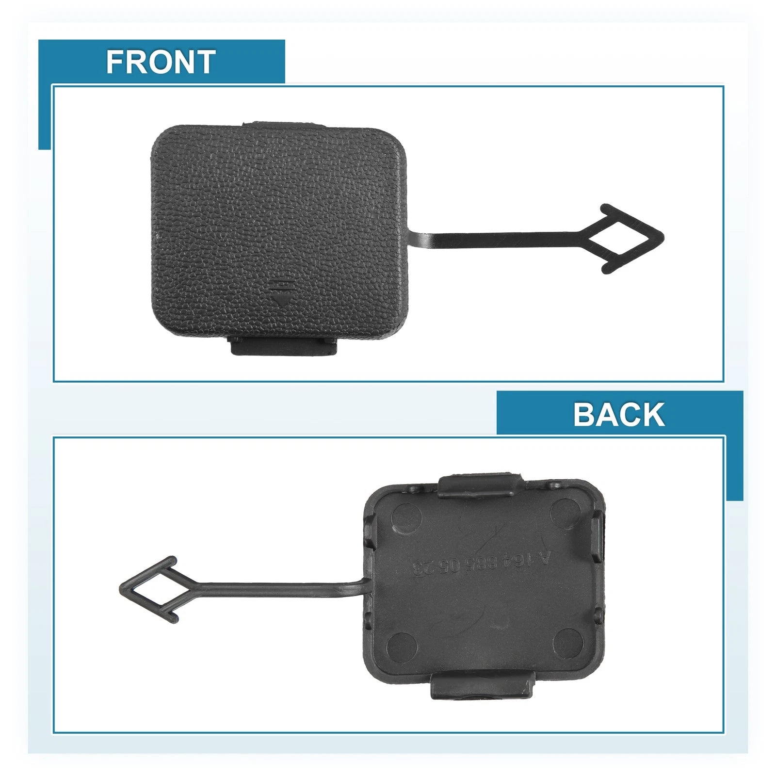 Rear Bumper Tow Hook Cover Replacement for Mercedes-Benz (2017–2021)