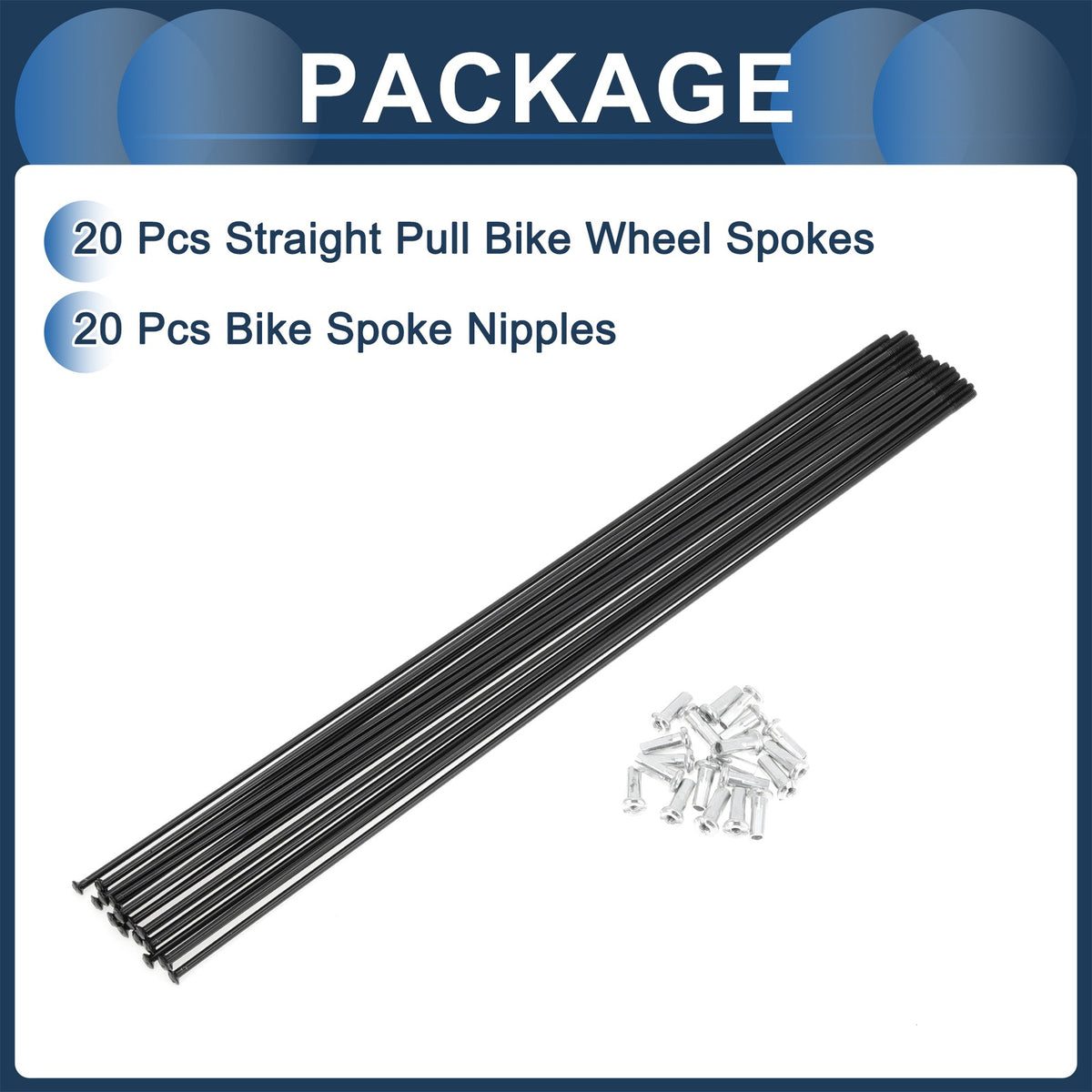 Bicycle Spokes Straight Pull 249mm Replacement for 20 Inch Wheel (Unspecified) (2011–2018)