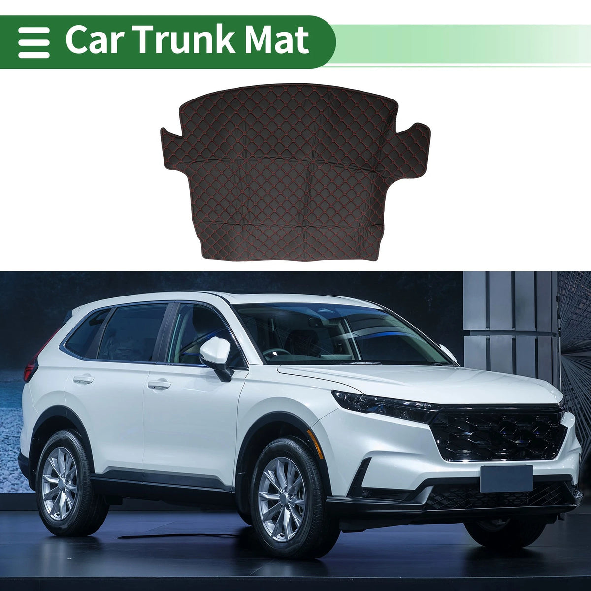 Cargo Liner Rear Trunk Mat XPE for Honda CRV Hybrid (2017–2021) Black