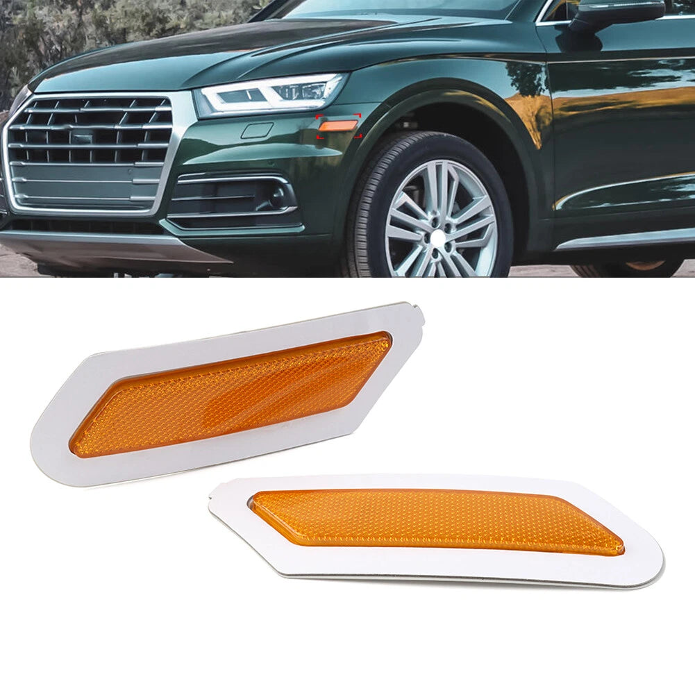 Front Bumper Reflector Indicator Light for Audi Q5 SQ5 (2018–2020) Yellow