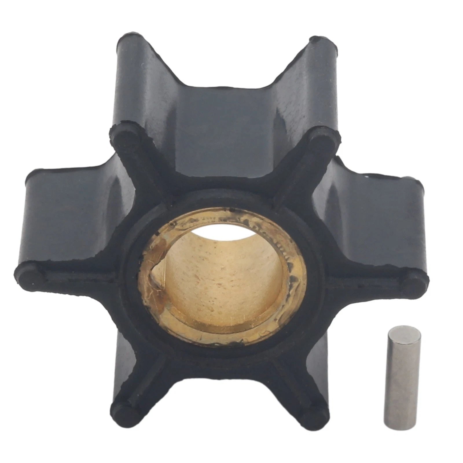 Water Pump Impeller & Pin for Evinrude Johnson Outboard 4-8 HP (0389576)