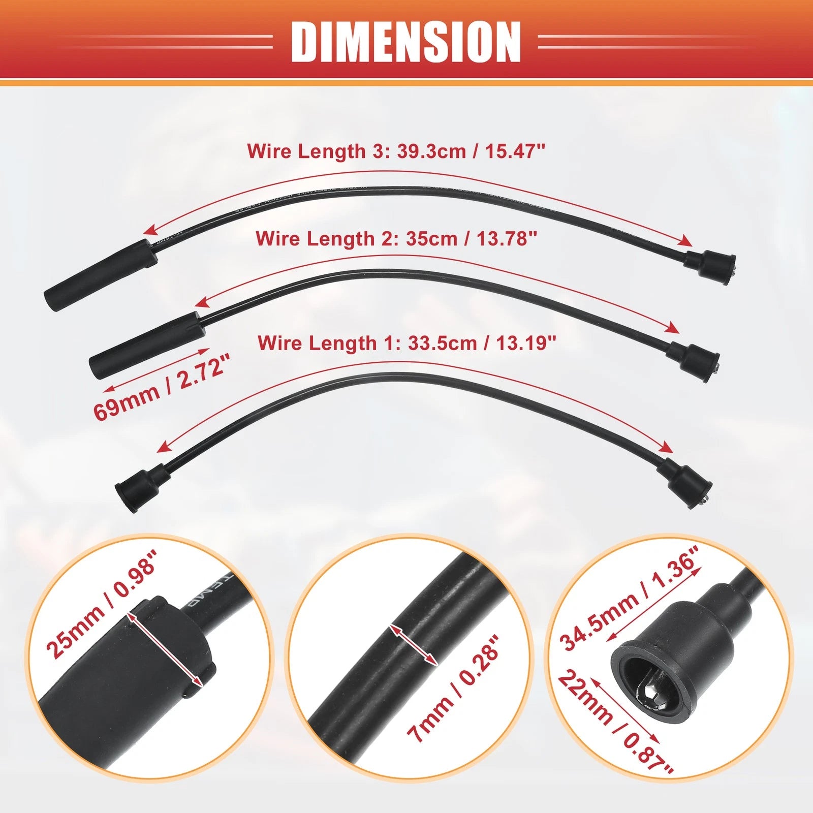 Spark Plug Wire Set Replacement for Toyota Celica Pickup (1990–2005)