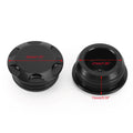 Aluminum Black Frame Hole Caps Plugs for Kawasaki Ninja 250 400 (2018–2022)