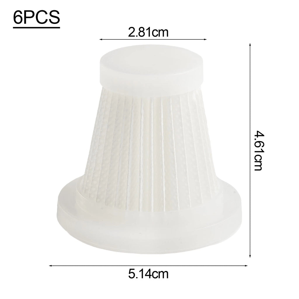 6Pcs Replacement Filters for Saker Car Vacuums