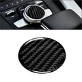Carbon Fiber Central Control Switch Button Cover Trim for Audi A4 B9 (2017–2019)