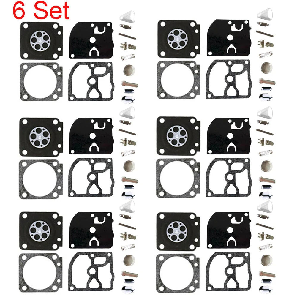 Set of 6 Carburetor Rebuild Kits for Zama RB-40 RB-85 FS400 FS450 C1Q-S33