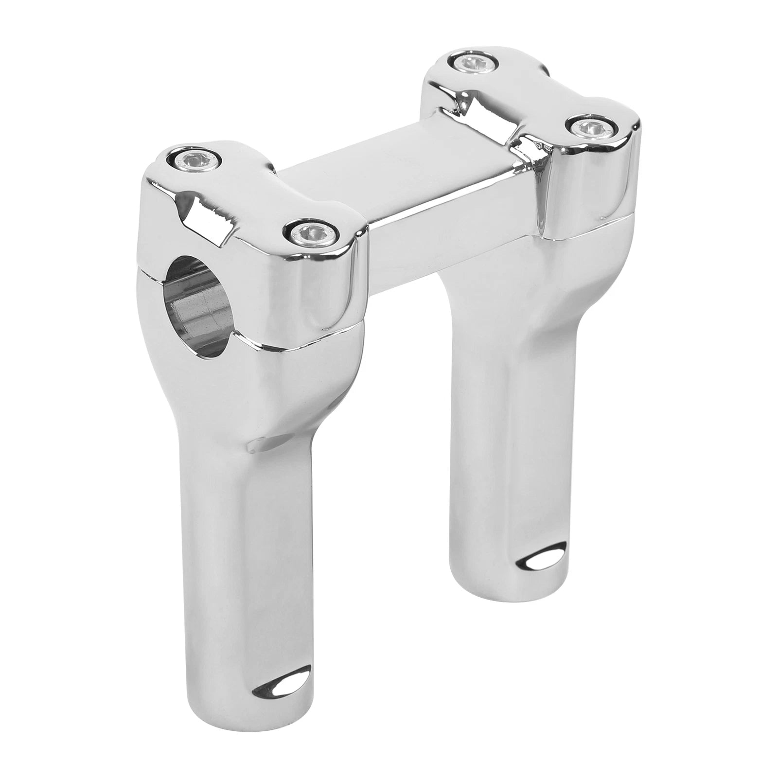 Chrome 4" Handlebar Riser for Harley Dyna Low Rider Softail Deluxe