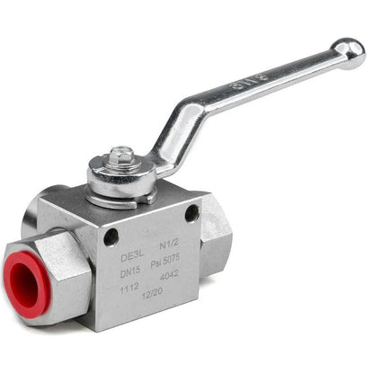 3-Way Hydraulic Ball Valve NPT12 for Industrial Applications