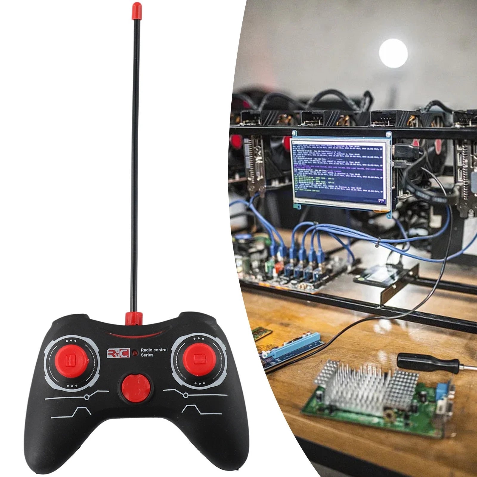 RC Remote Control for Automation Model Controller (12.5cm x 9.5cm)