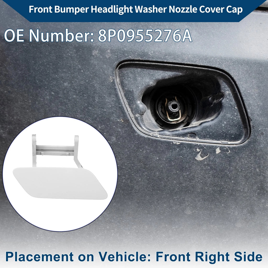 Front Right Windshield Washer Nozzle Cover Cap for Audi A3 (2008–2014)
