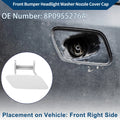 Front Right Windshield Washer Nozzle Cover Cap for Audi A3 (2008–2014)