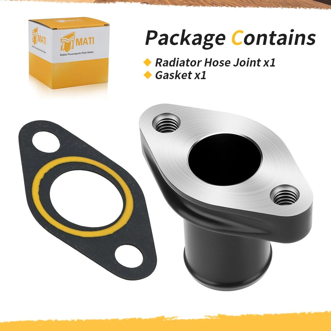 Cylinder Head Radiator Pipe Joint & Gasket for Yamaha Banshee 350 (1987–2006)
