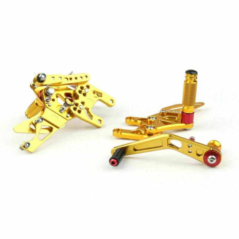 Aluminum Rearsets Footpeg Pedals for Honda CBR 1000RR (2012–2018) Gold T9