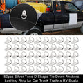 D Ring Tie Down Anchors Silver Tone 50pcs for Car Truck Trailer (Universal)