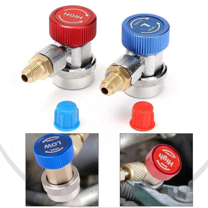 2X AC R134A Hose Set with High Low Pressure Couplers for HVAC