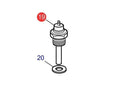 Temperature Sensor Sender for Volvo Penta D1 D2 D30 D31 D32 D40 D41 D42 (827151)