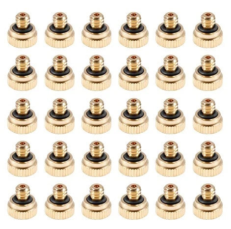 Set of 30 Brass Spray Nozzles 0.5mm Atomization for Precision Use