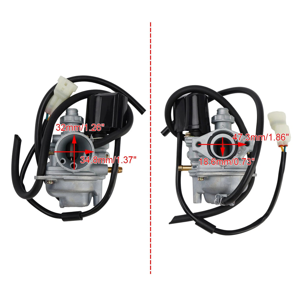 Carburetor for Kawasaki KFX50 KFX90C (2007–2022) 15003-Y001 15004-Y005