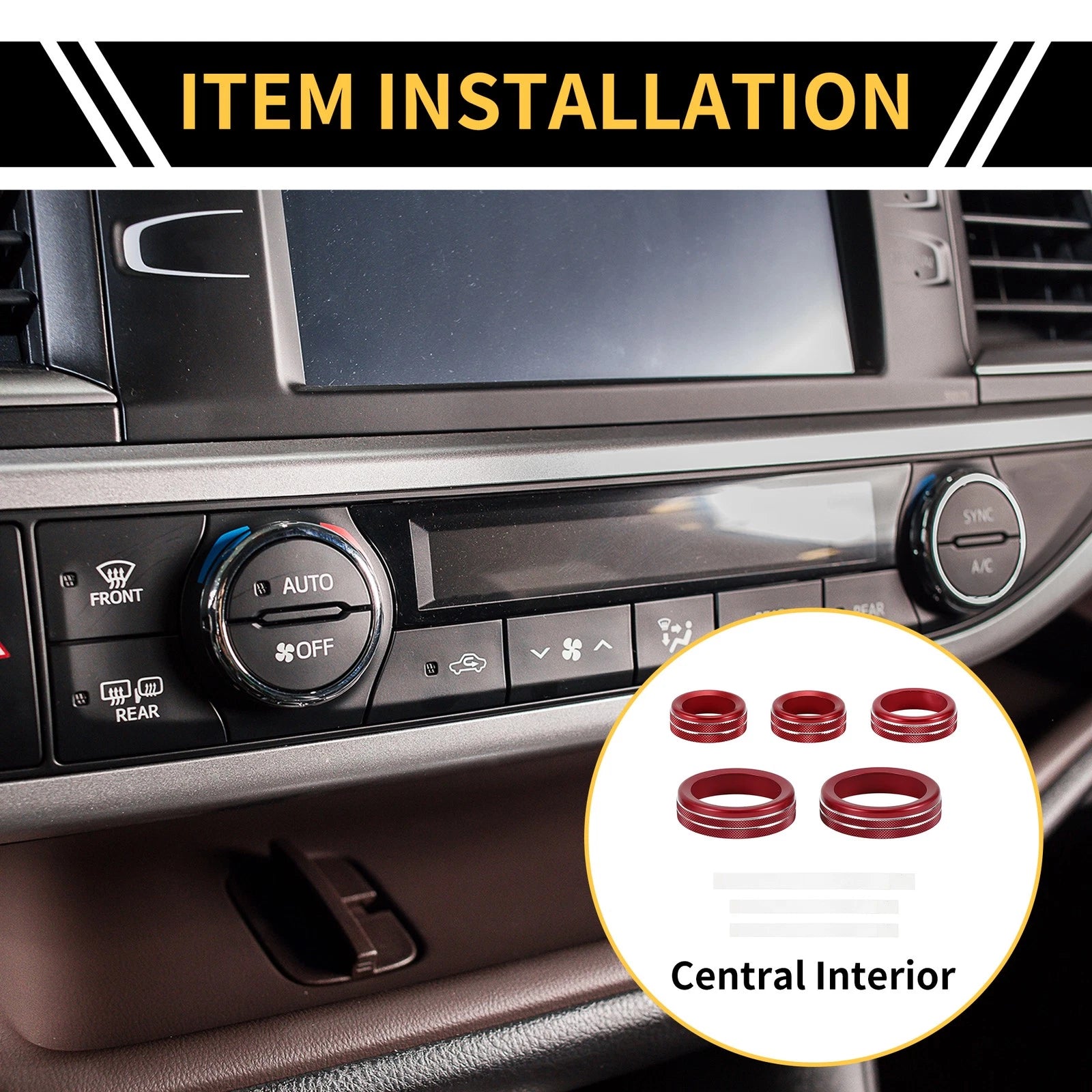 Air Conditioner Volume Switch Knob Cover Ring Replacement for Ford Maverick (2022–2024)
