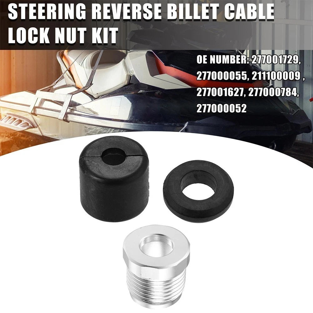 4X Steering Reverse Aluminum Cable Lock Nut Kit for SeaDoo