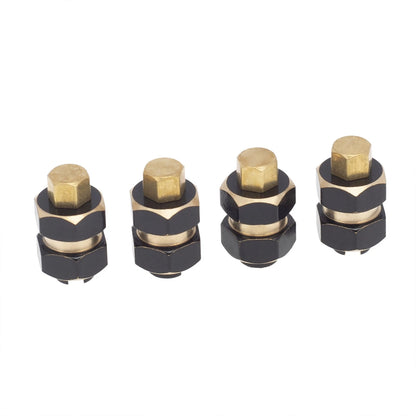 Brass Hex Wheel Hubs Adapter Extender & Nuts for Axial SCX24 (2020–2023)