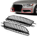 Honeycomb Front Bumper Fog Light Grille for Audi A6 C7 (2012–2015)