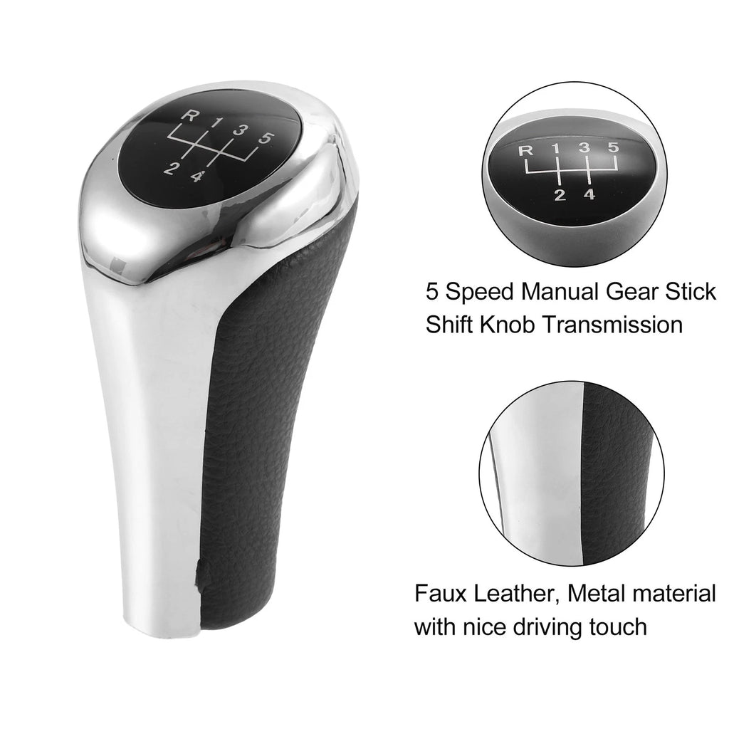 Manual Shift Knob Head Replacement Faux Leather for BMW X1 E84 (2009–2015)