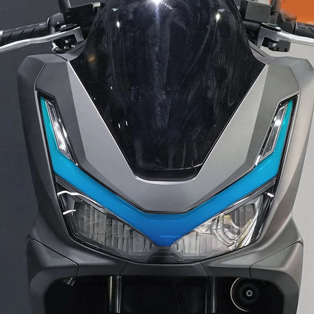 for Honda PCX160 Headlight Design Sticker V Stripe Clear Tint PVC Decal Type B