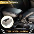 Center Console Cover Replacement for Chevrolet Silverado Microfiber Leather Zipper (2014–2018)