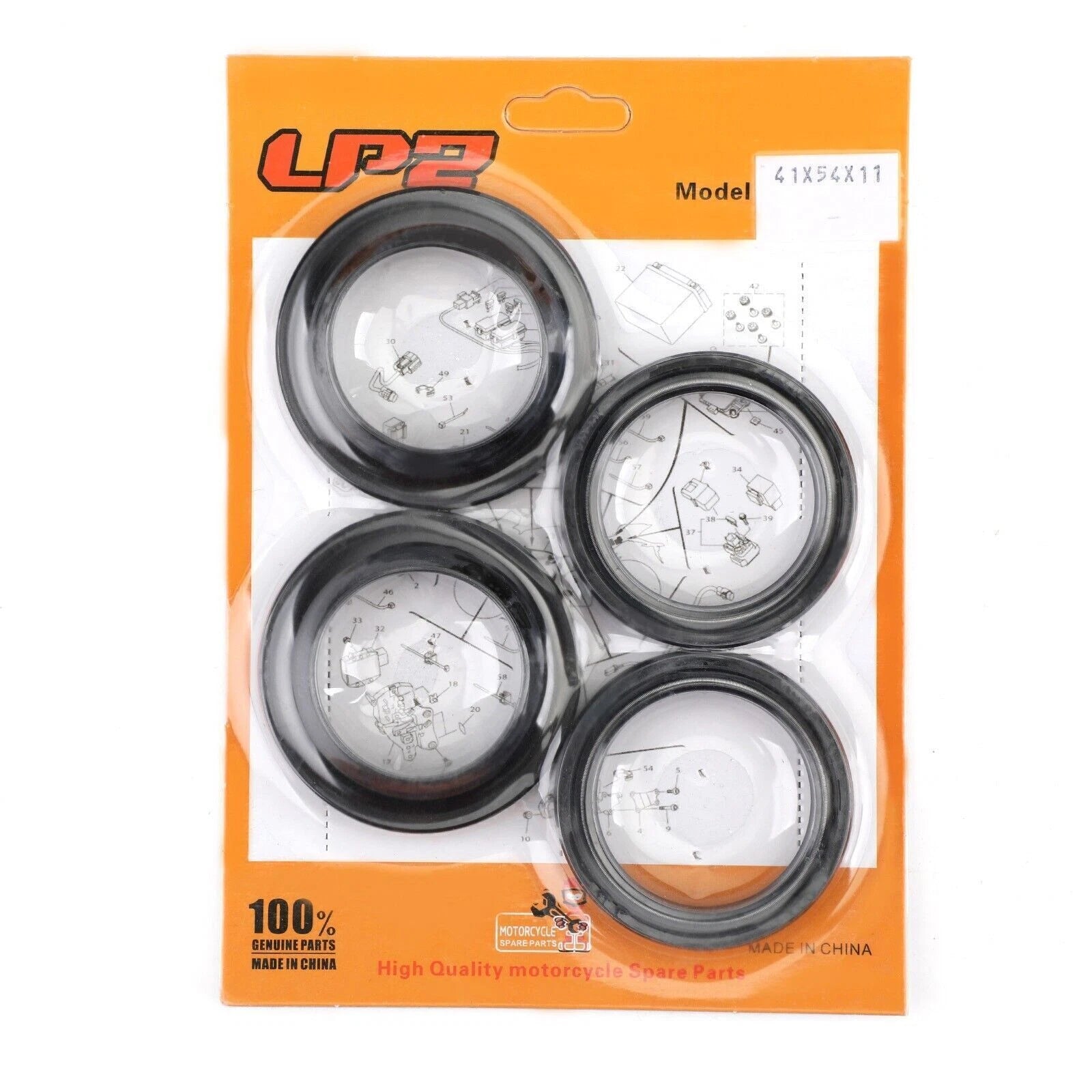Fork Oil Dust Seal Rebuild Kit for Buell Thunderbolt S3 S3T Lightning X1 (1999–2002)
