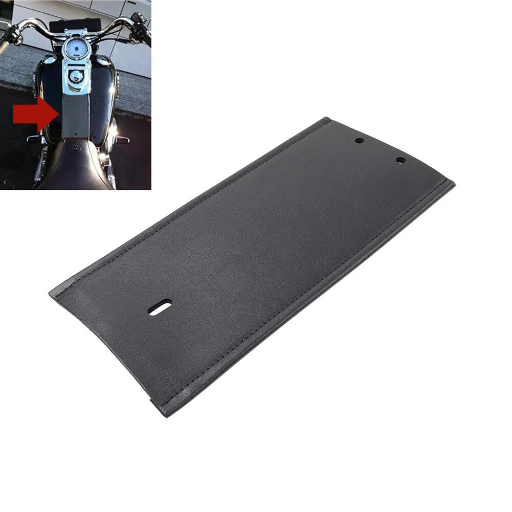 Plain Gas Tank Panel Bib Leather For Harley Dyna Wide Glide FXDWG 1993-03 Black