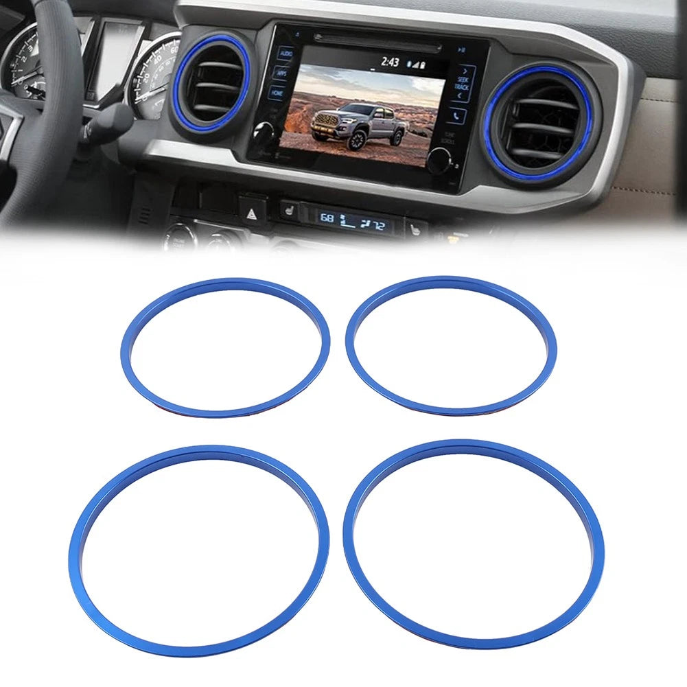 Outer Vent Rings Trim Covers For Toyota Tacoma 2016-2022