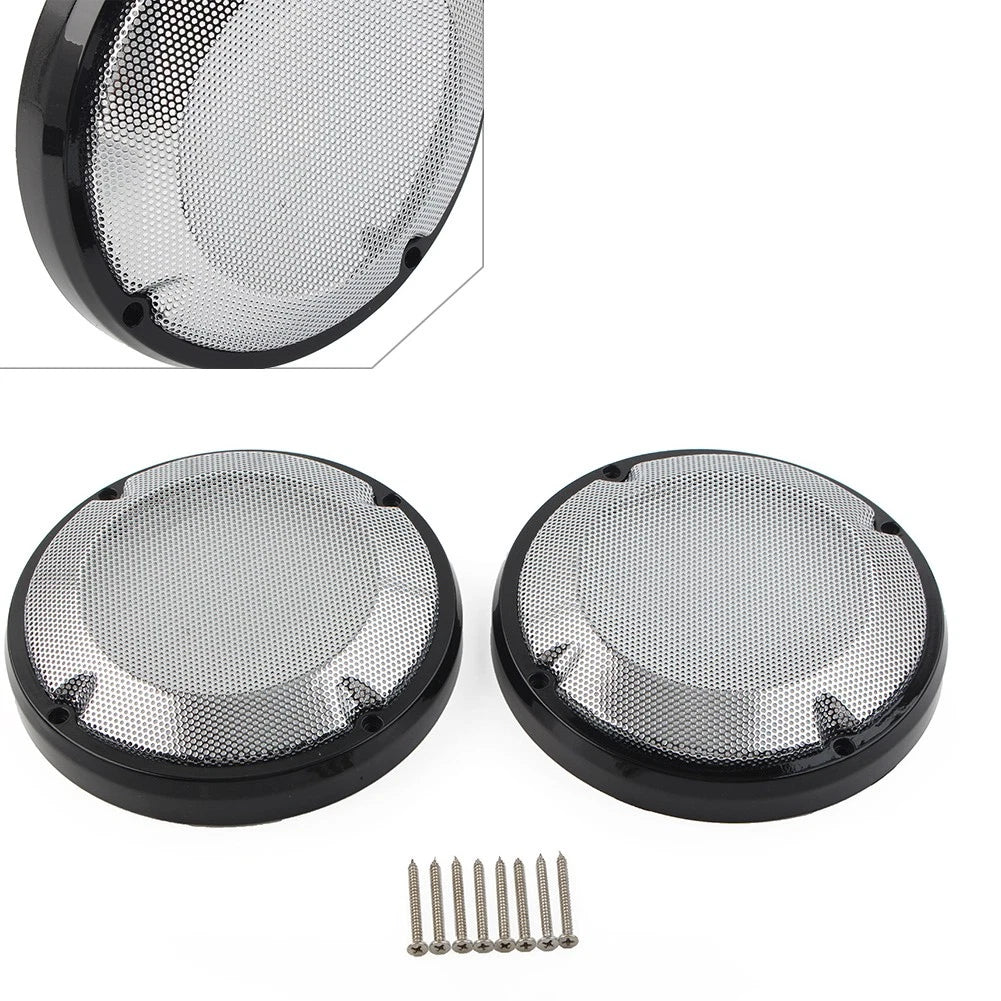 6.5" Saddlebag Lid Speaker Grill Cover for Harley Touring Electra Glide (1983–2020)