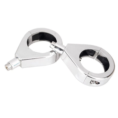 2X 41mm ABS Turn Signal Indicator Fork Clamp Mount Bracket for Harley