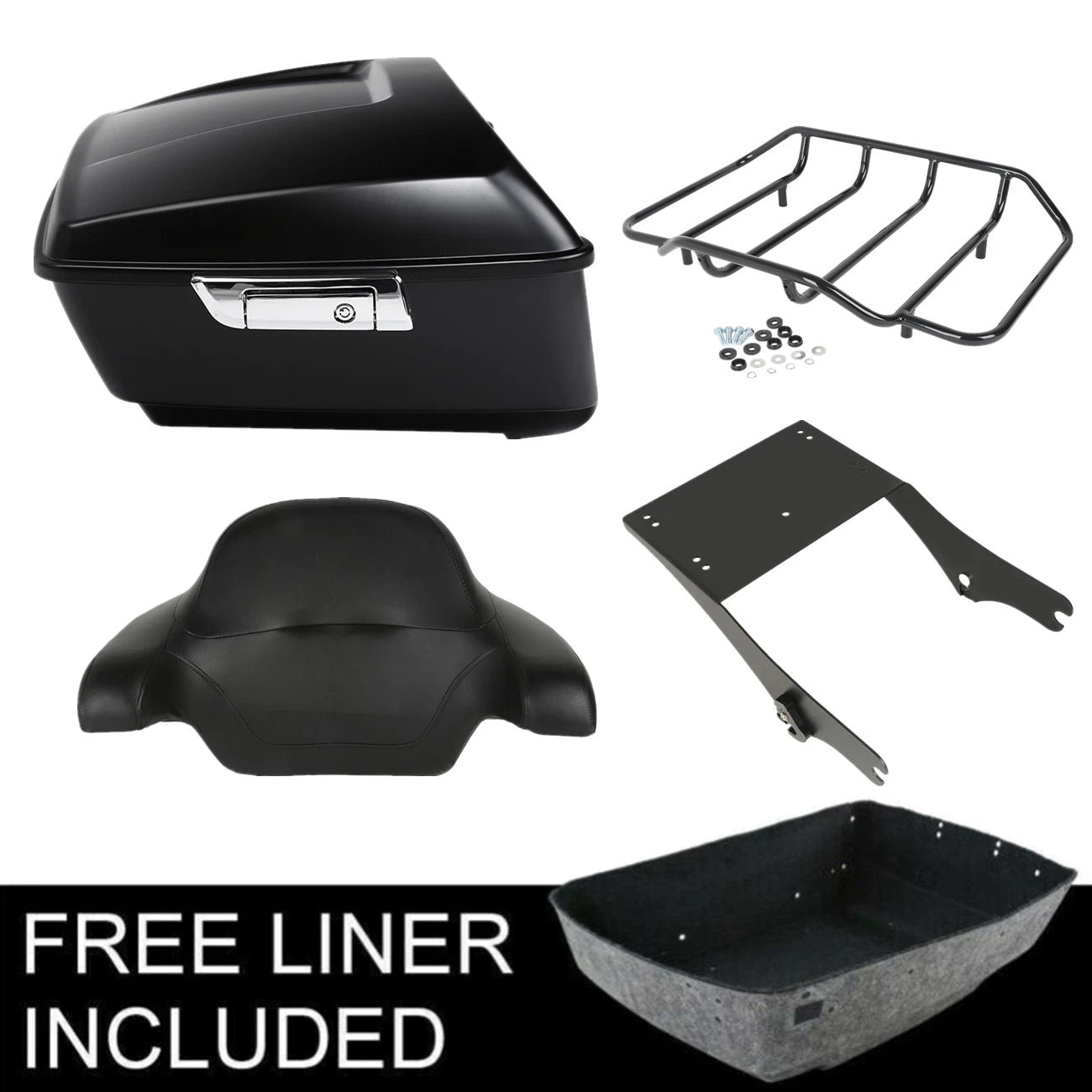 Trunk Backrest Mount Rack for Harley Touring Road King (1997–2008)
