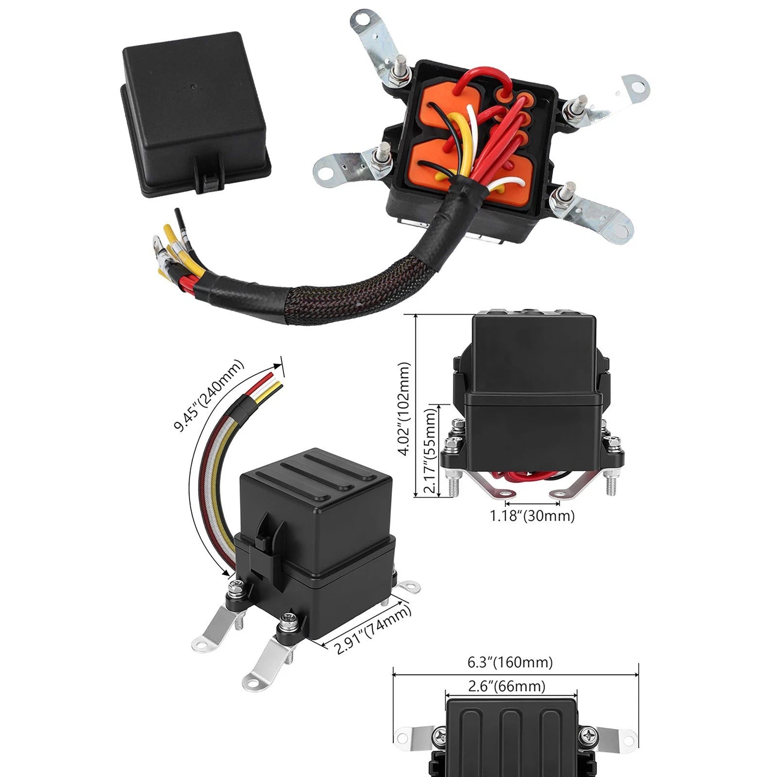 3 Way Fuse Relay Box for Universal Applications (12V)