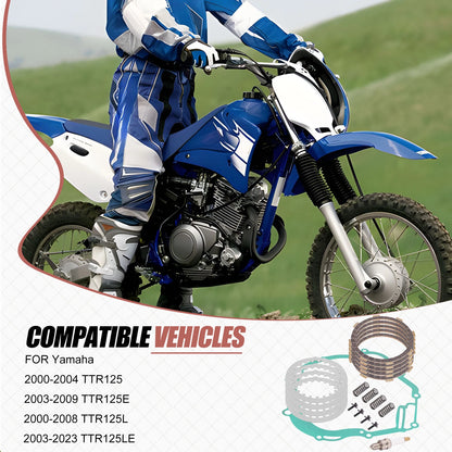 Heavy Duty Clutch Kit w/Gasket for Yamaha TTR125 (2000–2023)