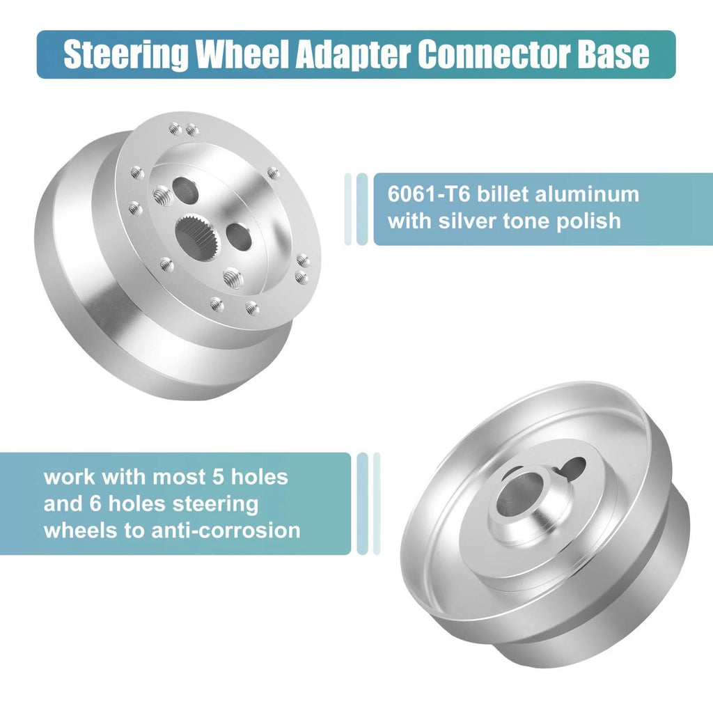 5 Hole Steering Wheel Short Hub Adapter for GM Chevy (T-Columns)