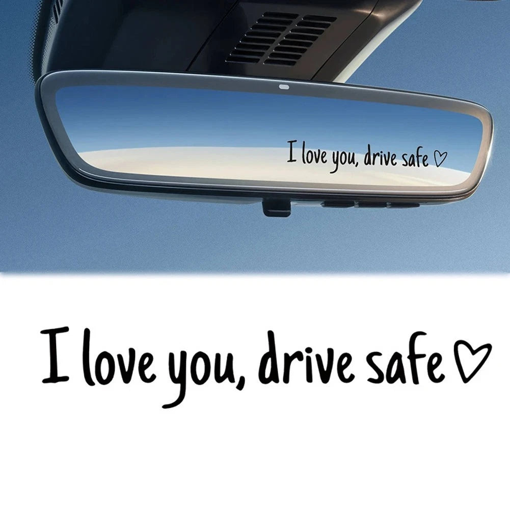 Heartfelt Safety Sticker for Car Mirrors (Universal Fit)